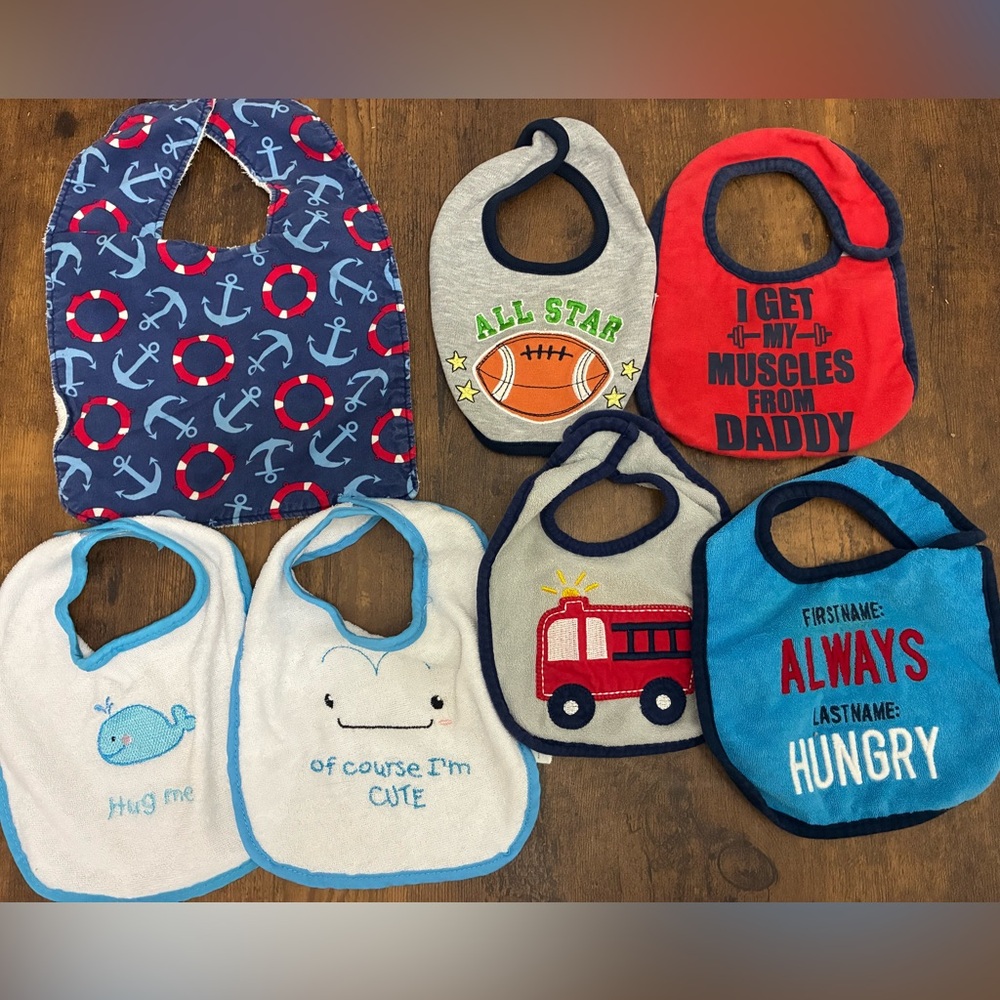 Baby Bib & Burp Rag Bundle